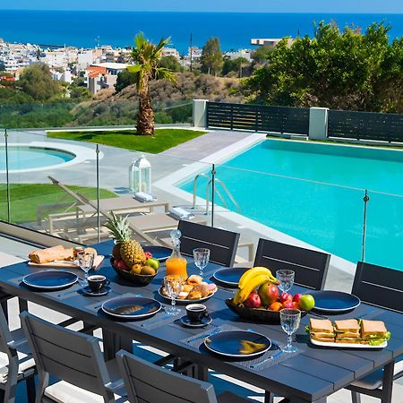 Orama Luxury Villa 4 Bedrooms With Private Pool Hersonissos  Ngoại thất bức ảnh