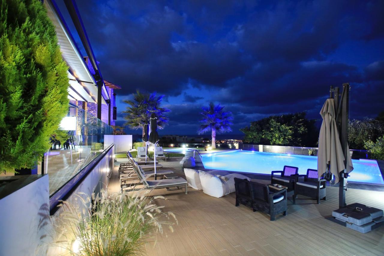 Orama Luxury Villa 4 Bedrooms With Private Pool Hersonissos  Ngoại thất bức ảnh