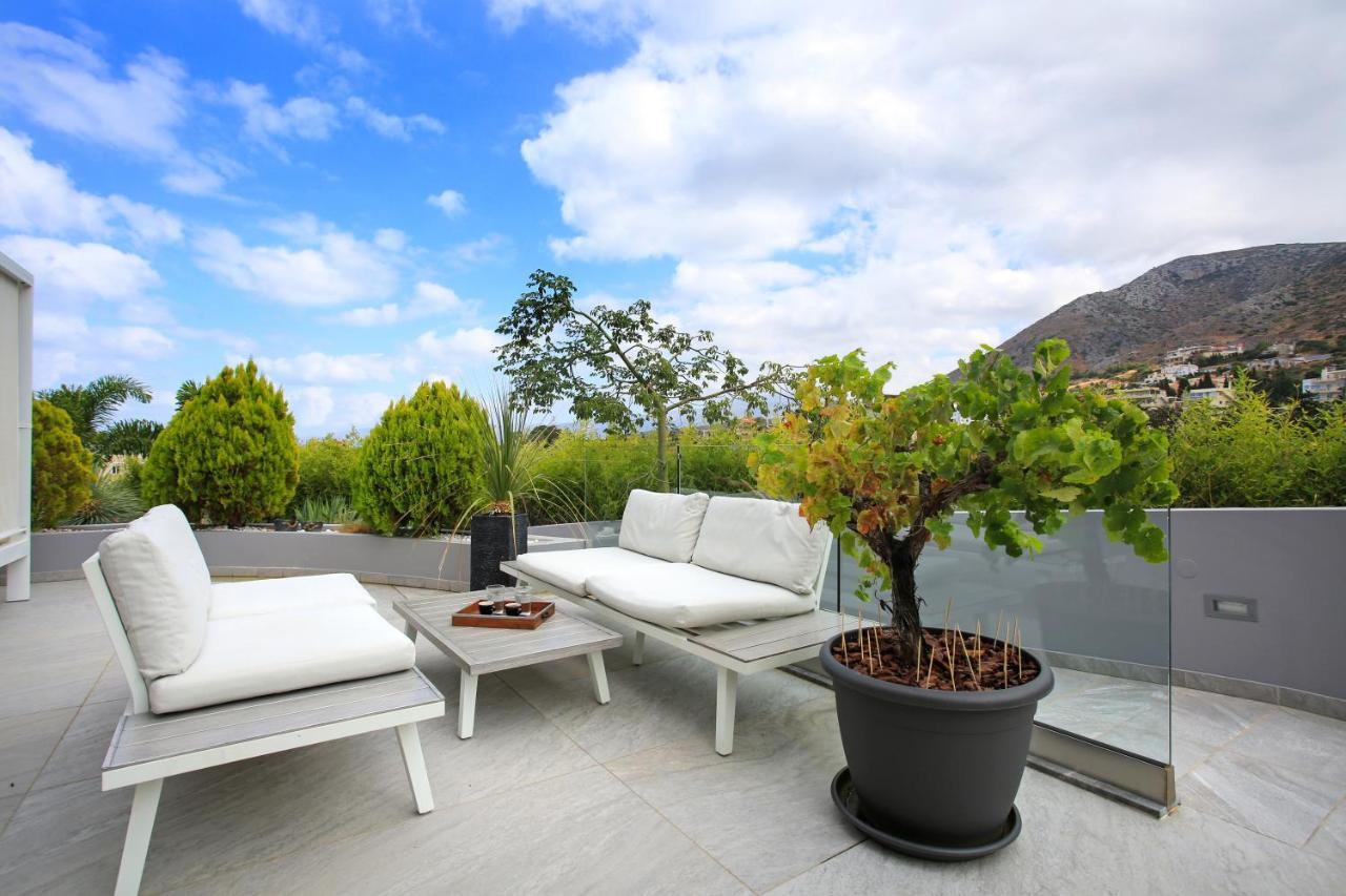 Orama Luxury Villa 4 Bedrooms With Private Pool Hersonissos  Ngoại thất bức ảnh