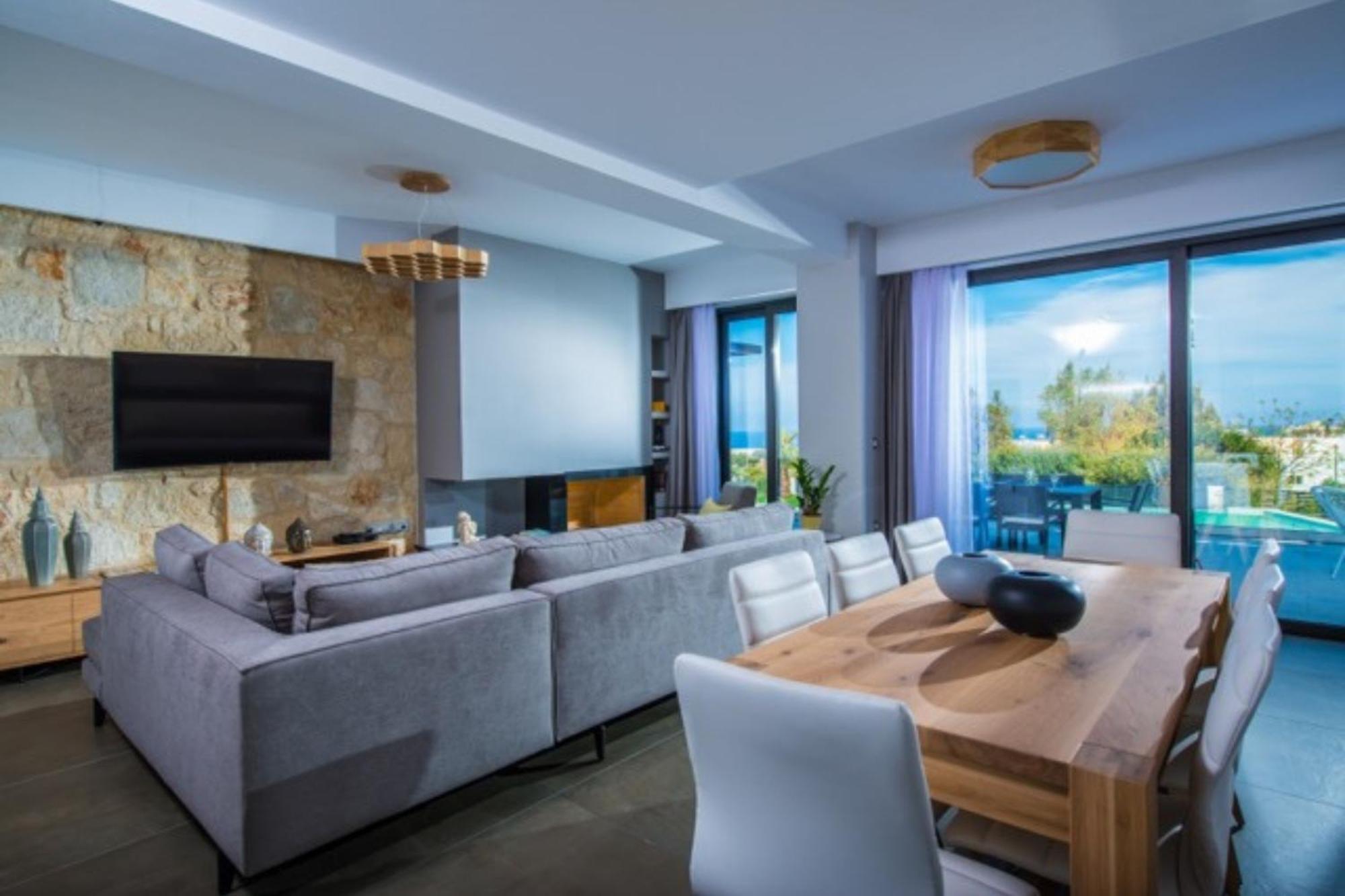 Orama Luxury Villa 4 Bedrooms With Private Pool Hersonissos  Ngoại thất bức ảnh