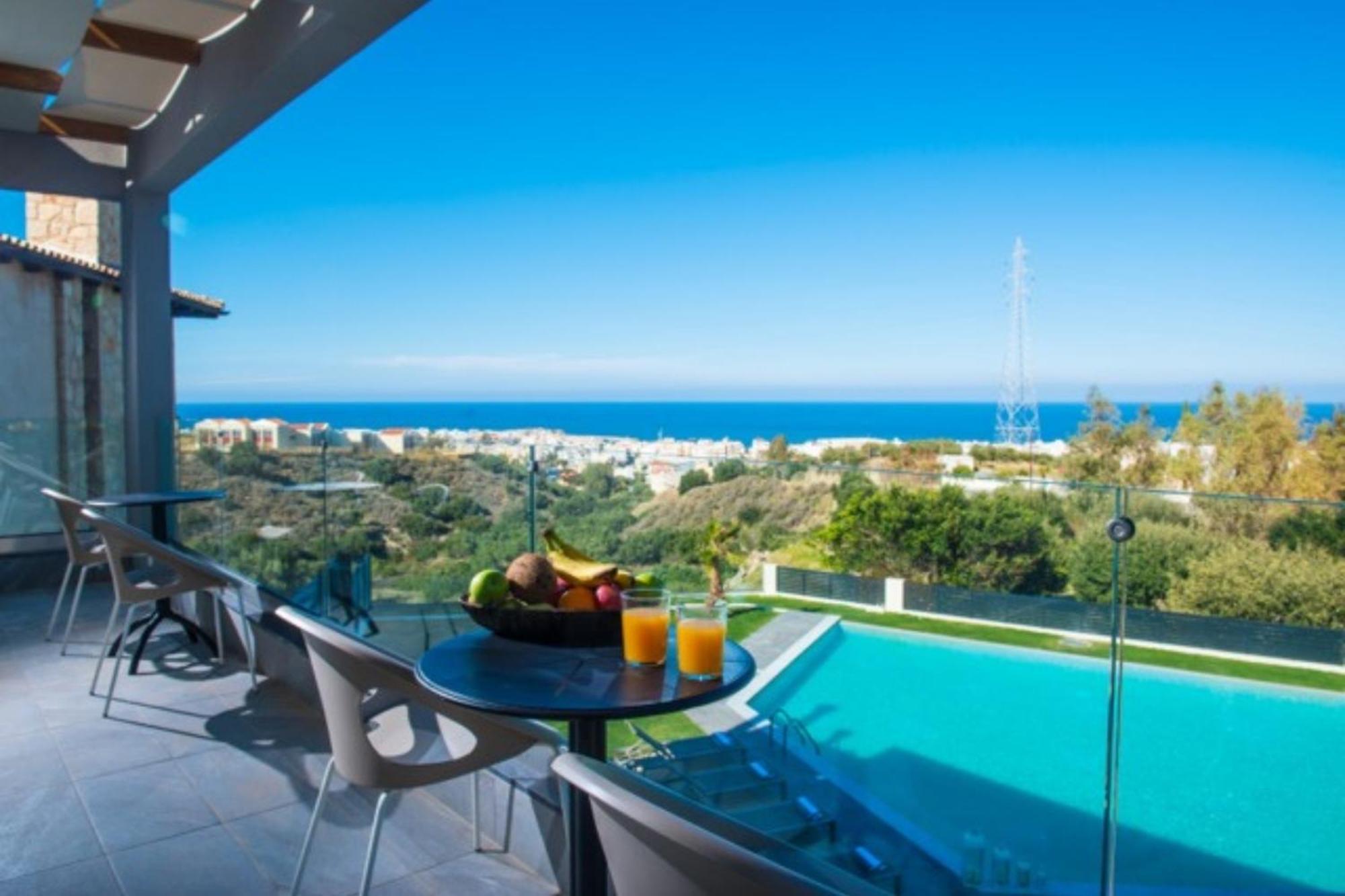 Orama Luxury Villa 4 Bedrooms With Private Pool Hersonissos  Ngoại thất bức ảnh