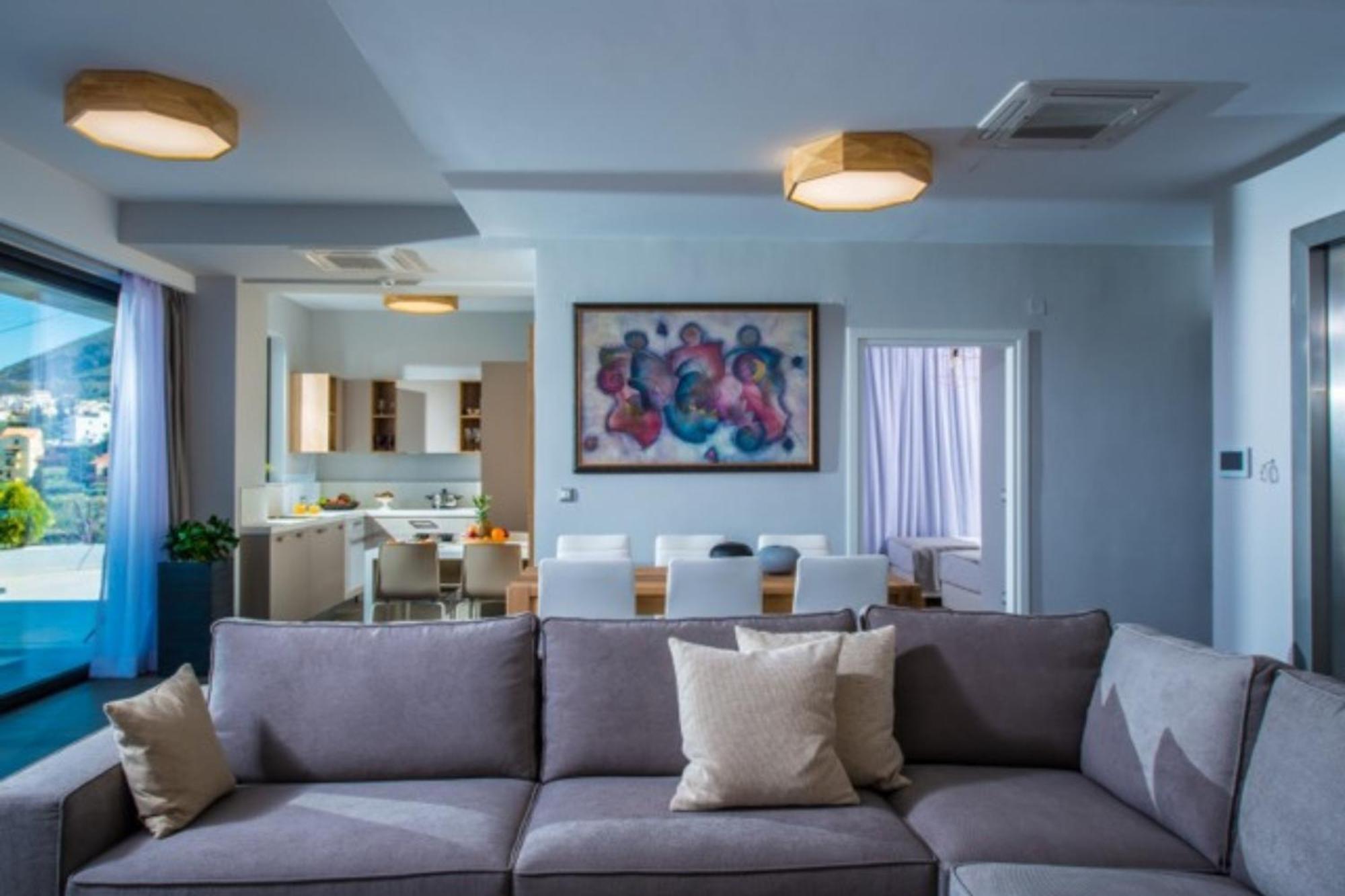 Orama Luxury Villa 4 Bedrooms With Private Pool Hersonissos  Ngoại thất bức ảnh